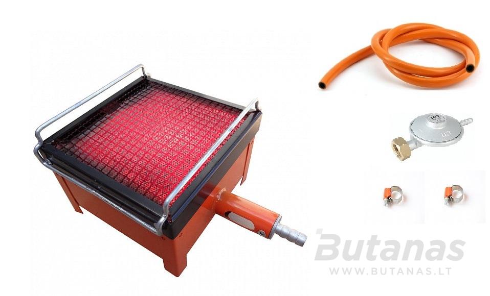 dujinis_degiklis_25kW_komplektas.jpg KOMPLEKTAS degiklis 2,5 kW su žarna ir reduktoriumi