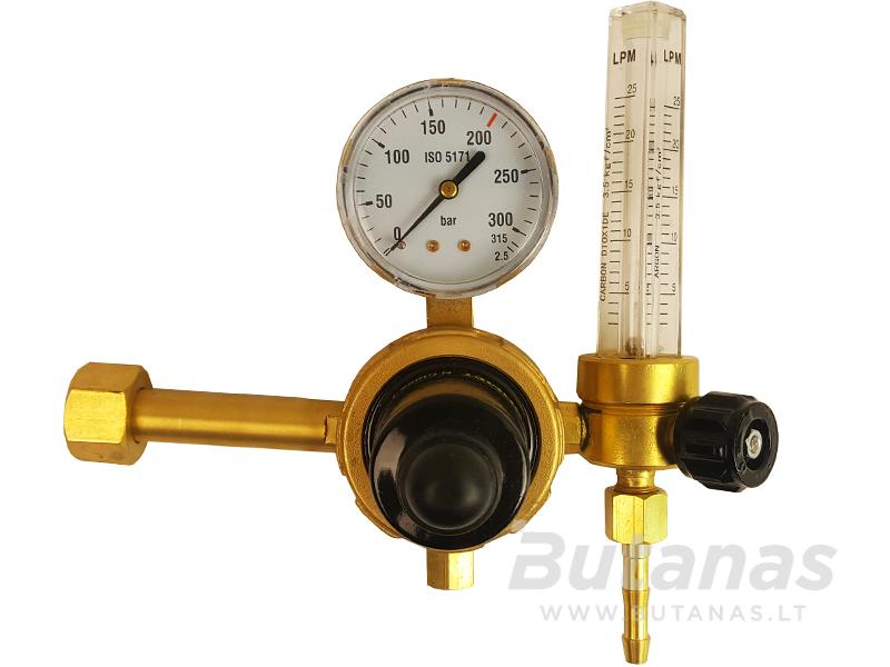 argono_reduktorius_profesionalus_donmet.jpg Reduktorius su rotametru argonui, angliarūgštei