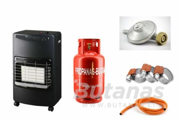 dujinis_sildytuvas_komplektas_subalionu_pajungimo_priedais KOMPLEKTAS: dujinis oro šildytuvas su 11 kg balionu