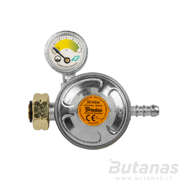 dujų_reduktorius_su_lygio_matuokle (2) Dujų reduktorius su lygio matuokliu 30mbar