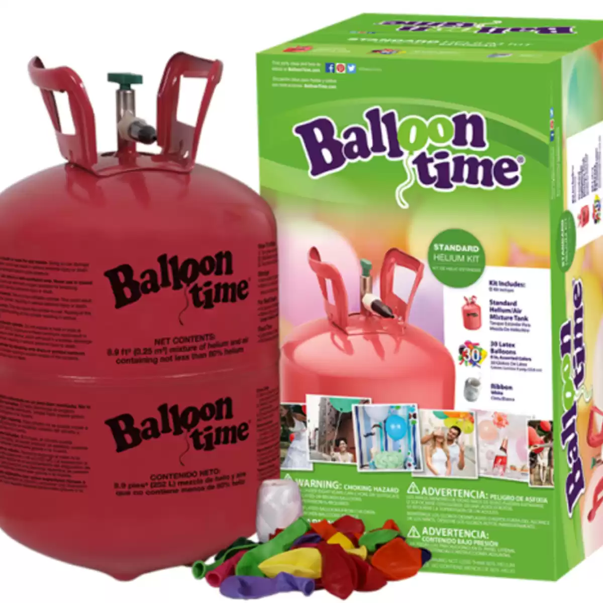 Helio dujos „Balloon Time 30"