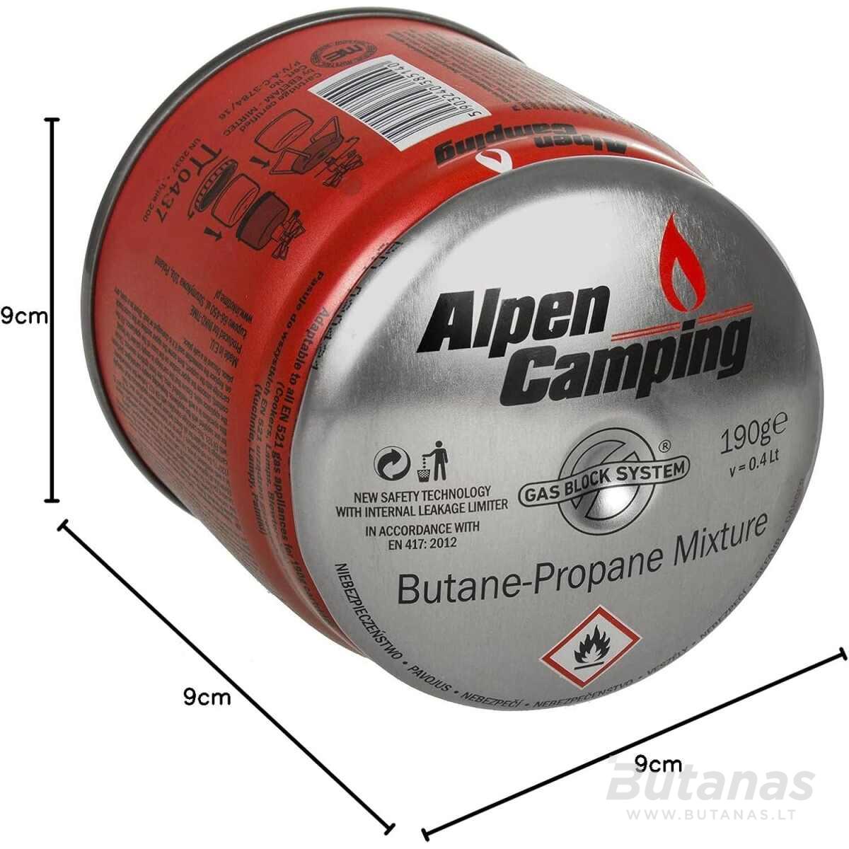 Dujos Alpen Camping 190 g