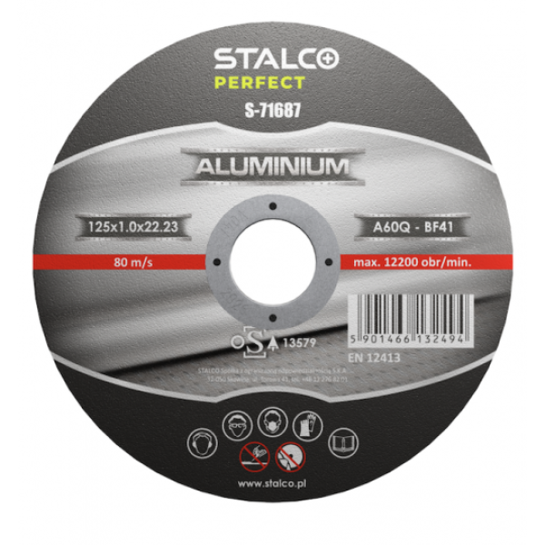 Aliuminio pjovimo diskas STALCO PERFECT 125x1,0mm