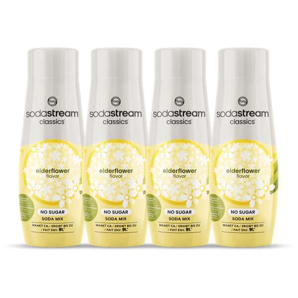 SodaStream Classics  Elderflower (be cukraus) sirupas 4 x 440ml