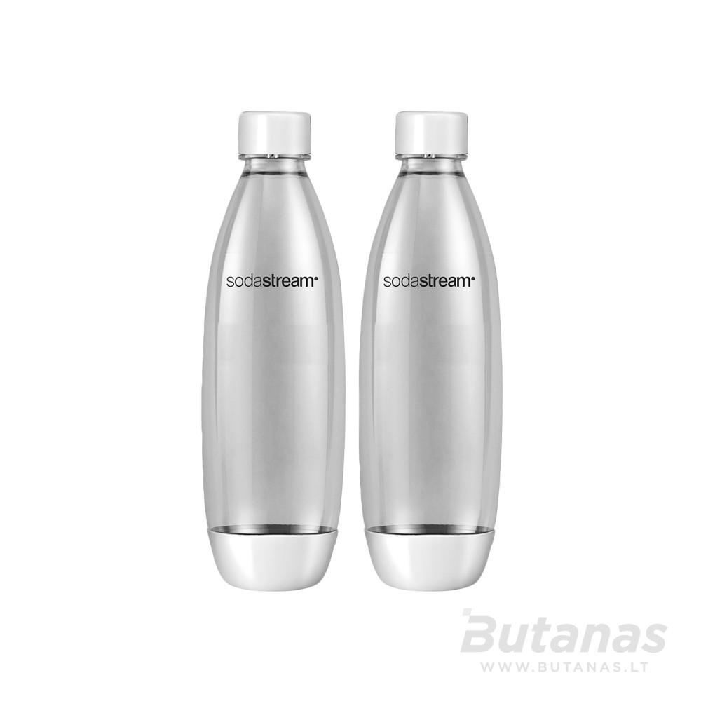fusewhite1png SodaStream Fuse plastikiniai buteliai 1l (2vnt.) balta