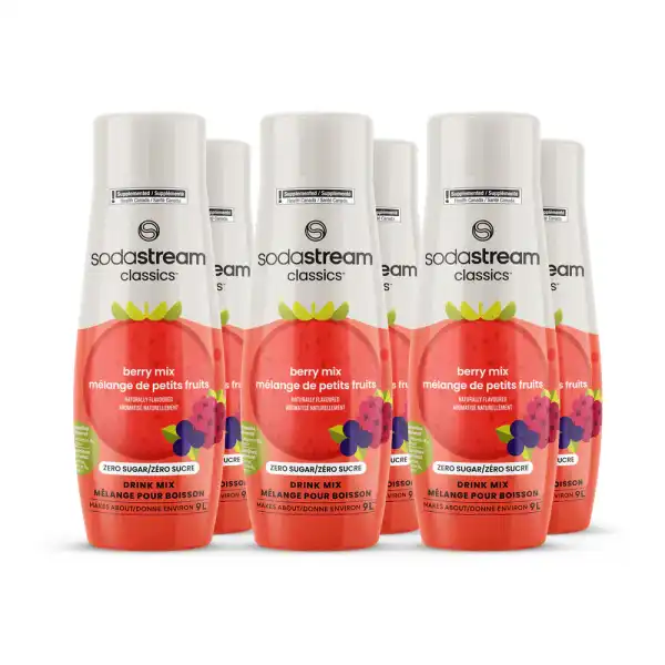 SodaStream Classics Red Berries (be cukraus) sirupas 440ml x 6 vnt.