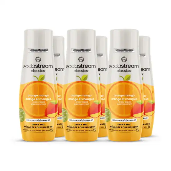 SodaStream Classics Orange & Mango Zero  sirupas x 6 vnt.