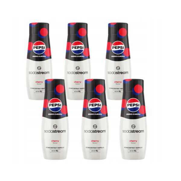 SodaStream Pepsi Cherry (be cukraus) sirupas 440ml x 6vnt.