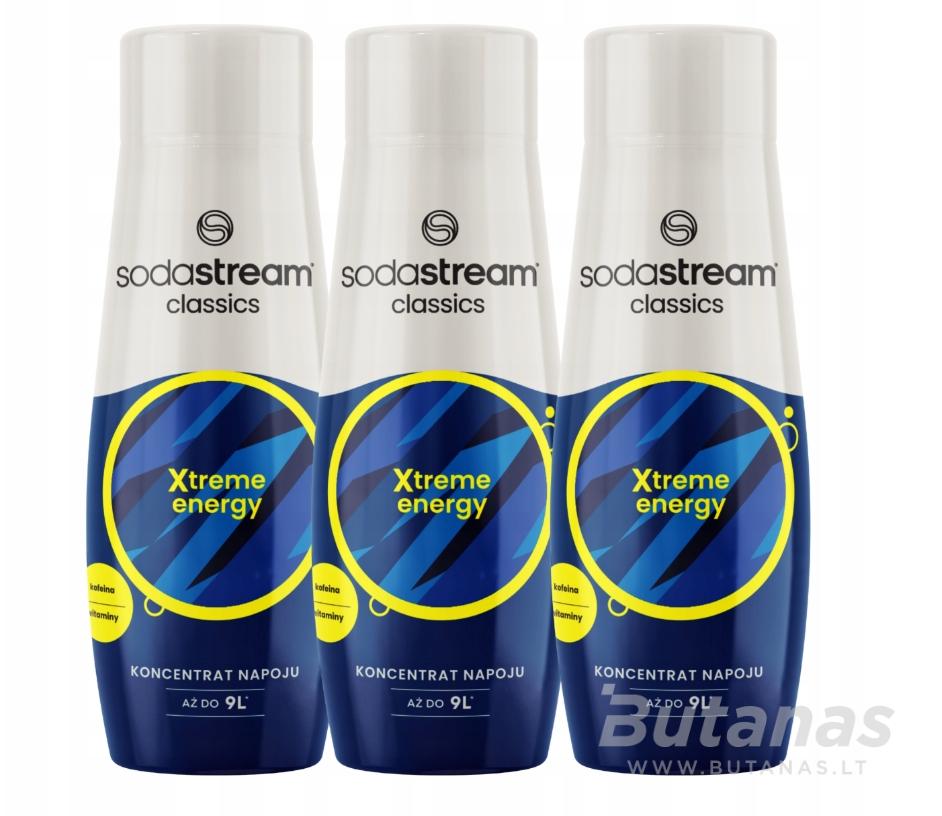 soda_stream_sirupas_estreme_energy SodaStream Classics Xtreme Energy sirupas 440 ml x 3 vnt.